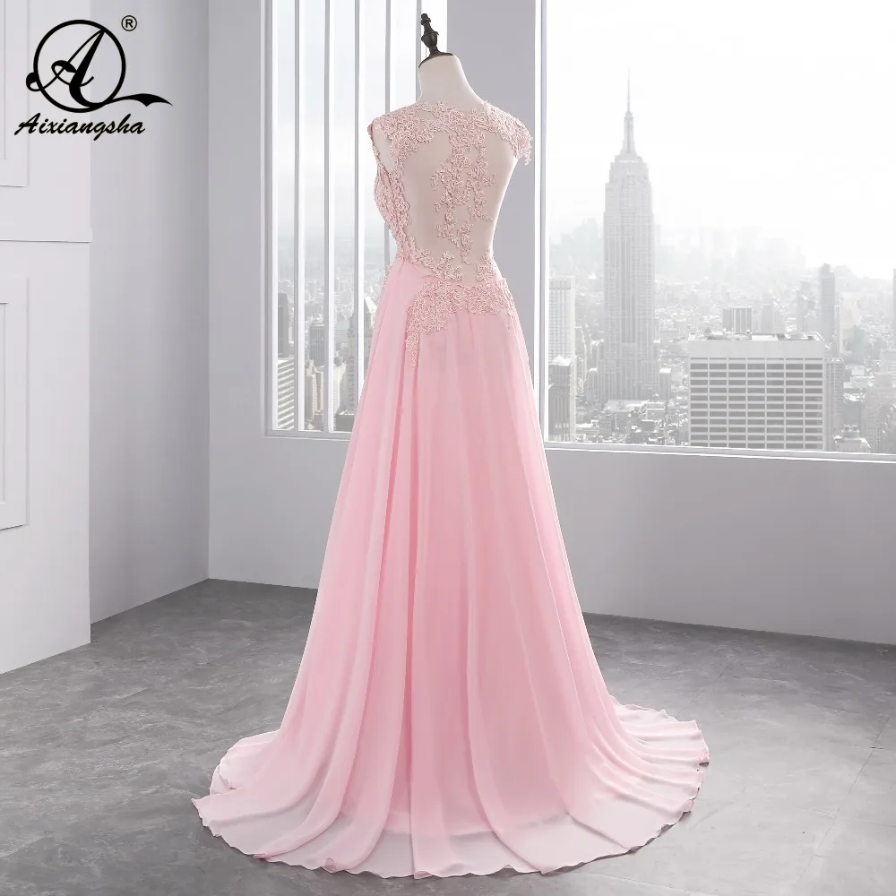 White Ivory Pink Wedding Dresses Long New Charmming V-neck Floor Length Chiffon With Top Lace A-Line
White Ivory Pink Wedding Dresses Long New Charmming V-neck Floor Length Chiffon With Top Lace A-Line