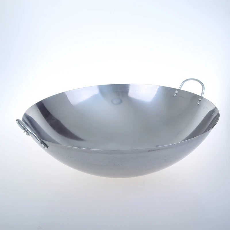 Hotel canteens hotel thickening two ears stainless steel frying pan side pot iron non-coating Chinese wok with lid pan 36-60cm
Hotel canteens hotel thickening two ears stainless steel frying pan side pot iron non-coating Chinese wok with lid pan 36-60cm