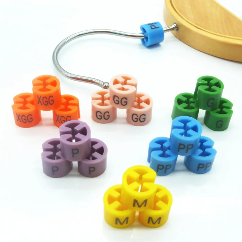 100 Pcs/Bag PP P G GG XGG M Plastic Size Markers for Hangers, Sizes Colors Assorted Pre-Printed Hanger Size Markers
100 Pcs/Bag PP P G GG XGG M Plastic Size Markers for Hangers, Sizes Colors Assorted Pre-Printed Hanger Size Markers