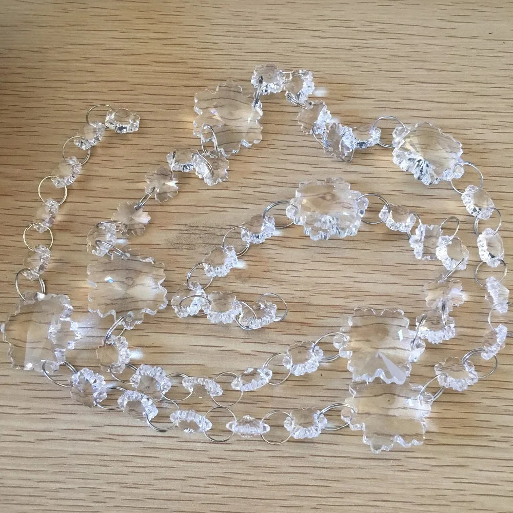 5meters/lot snowflake Crystal Chains For Home DIY Strand Garland Glass Hanging Strand Decoration For Wedding Window Decoration
5meters/lot snowflake Crystal Chains For Home DIY Strand Garland Glass Hanging Strand Decoration For Wedding Window Decoration