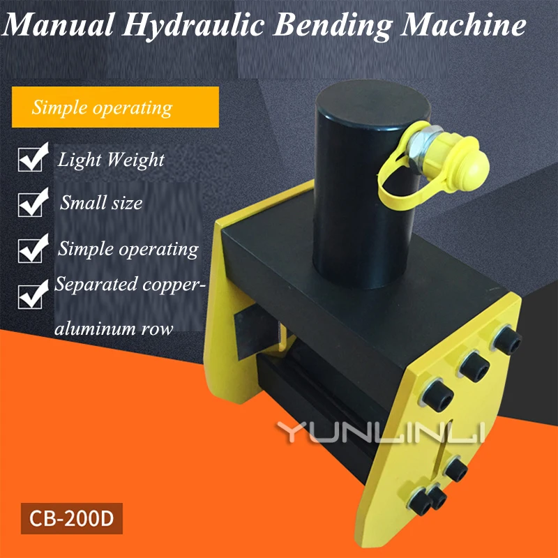 Manual Hydraulic Bending Machine 90 Degree Bending Machine Hydraulic Bus Copper And Aluminum Row Bending Machine CB-200D
Manual Hydraulic Bending Machine 90 Degree Bending Machine Hydraulic Bus Copper And Aluminum Row Bending Machine CB-200D