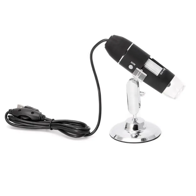 Бесплатная доставка 1600X USB цифровой микроскоп камера эндоскоп 8 светодиодов лупа
