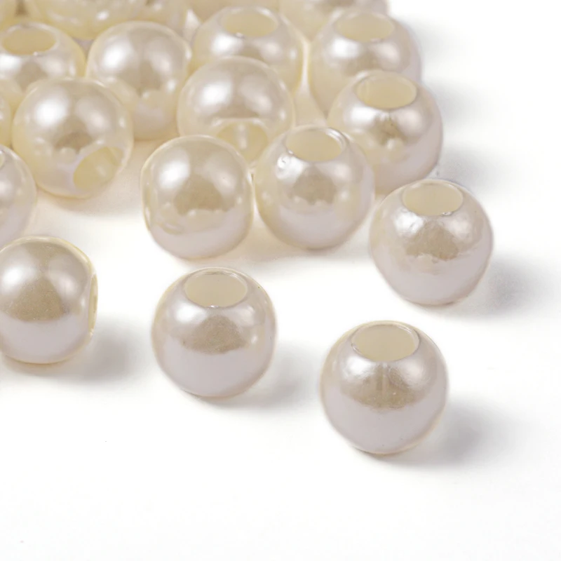 500g ABS Plastic Imitation Pearl European Bead Large Hole Rondelle Beads for Jewelry DIY Necklaces Making Decoration Hole: 5mm
500g ABS Plastic Imitation Pearl European Bead Large Hole Rondelle Beads for Jewelry DIY Necklaces Making Decoration Hole: 5mm