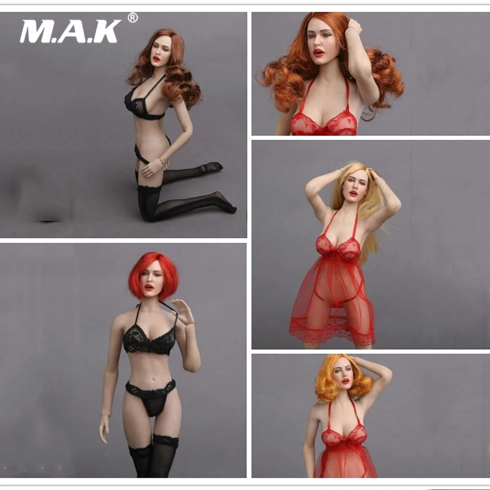

5 Styles 1/6 Scale Sexy Lady Head Sculpt GC017 for 12" Female Figure Phicen Kumik Action Figure Body Accessory