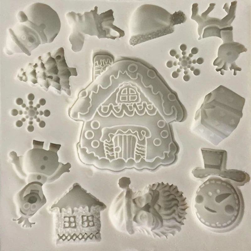 1pcs Sugarcraft Christmas Silicone mold fondant mold cake decorating tools chocolate gumpaste mold bakeware
1pcs Sugarcraft Christmas Silicone mold fondant mold cake decorating tools chocolate gumpaste mold bakeware