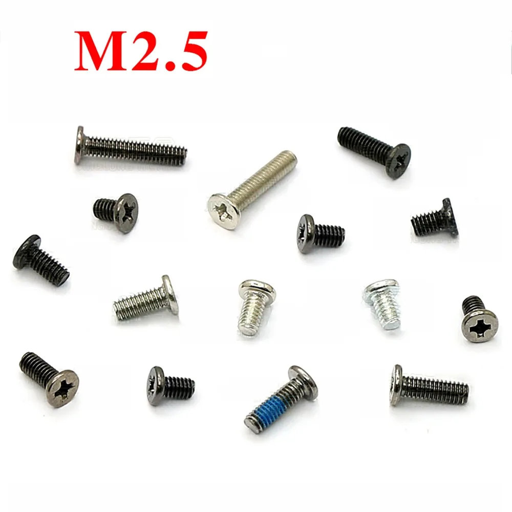 100pcs M2.5 CM Thin Flat Head Philips Machine Screw Laptop Notebook Computer Screw Carbon Steel Length 3.5-12mm
100pcs M2.5 CM Thin Flat Head Philips Machine Screw Laptop Notebook Computer Screw Carbon Steel Length 3.5-12mm