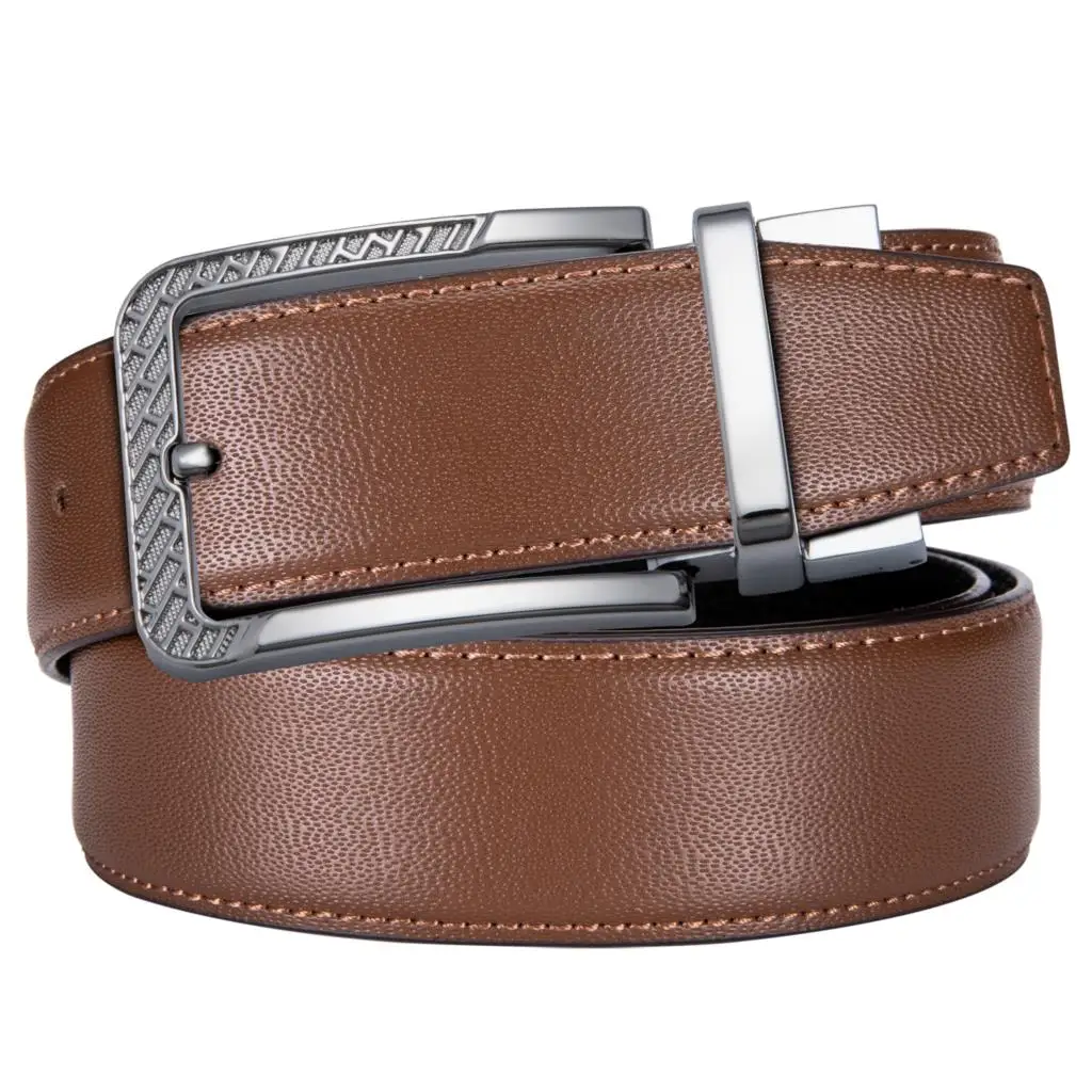 Hi-Tie High Quality Mens Cowhide Genuine Leather Belt Pin Buckle Fashion Brown Casual Formal Jeans Suit Waist Strap ZE-2003-C
Hi-Tie High Quality Mens Cowhide Genuine Leather Belt Pin Buckle Fashion Brown Casual Formal Jeans Suit Waist Strap ZE-2003-C