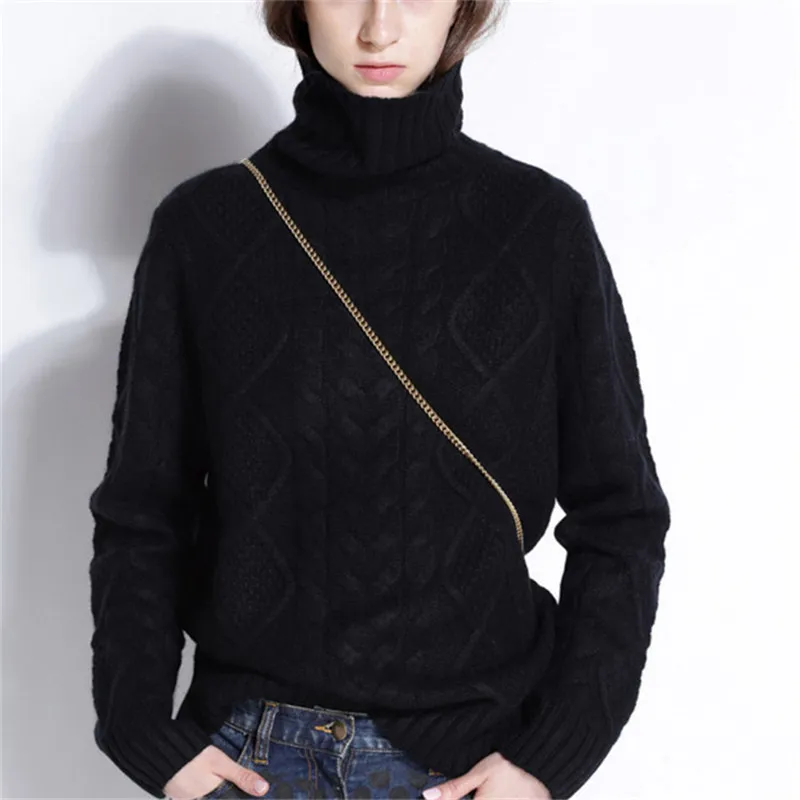 new arrival pure cashmere turtleneck knit women fashion solid thick loose pullover sweater S-XL retail wholesale
new arrival pure cashmere turtleneck knit women fashion solid thick loose pullover sweater S-XL retail wholesale