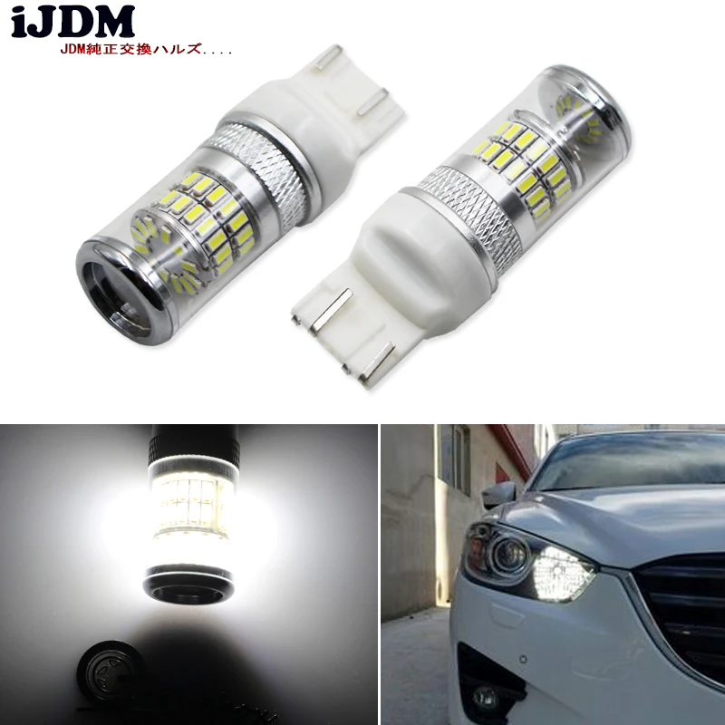 iJDM X-Bright White 48-SMD 7443 7440 LED Bulbs w/ Reflector Mirror Design LED Bulbs For Turn Signal,Backup DRL Lights,W21/5W LED
iJDM X-Bright White 48-SMD 7443 7440 LED Bulbs w/ Reflector Mirror Design LED Bulbs For Turn Signal,Backup DRL Lights,W21/5W LED