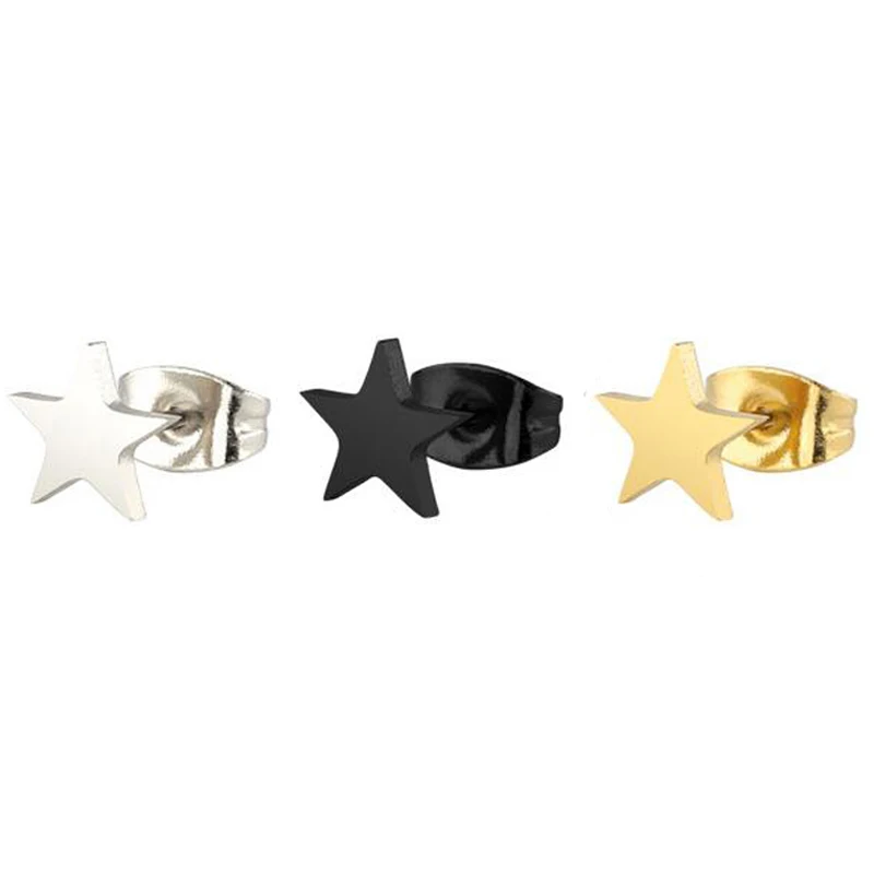2 Pieces Punk 0.8mm Stainless Steel Star Eight Earring Barbell Stud Earring Body Piercing Jewelry Stars Tragus Ear Piercing
2 Pieces Punk 0.8mm Stainless Steel Star Eight Earring Barbell Stud Earring Body Piercing Jewelry Stars Tragus Ear Piercing