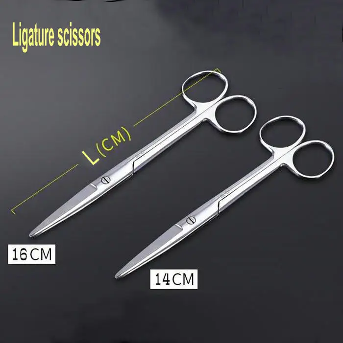 1pcs 14cm 16cm ligature scissors Surgical scissors, stainless steel operating disassembly scissors for school or hospital lab
1pcs 14cm 16cm ligature scissors Surgical scissors, stainless steel operating disassembly scissors for school or hospital lab