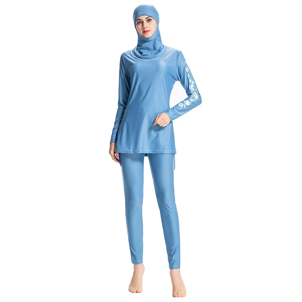 2019 3-Piece Swimsuit set of Women Muslim Bathing Suit With Cap Solid Color Swimsuit Beachwear Women Swimwear Hijab Swim 6.8
2019 3-Piece Swimsuit set of Women Muslim Bathing Suit With Cap Solid Color Swimsuit Beachwear Women Swimwear Hijab Swim 6.8