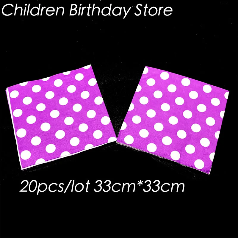 20pcs/pack purple dots theme disposable napkins purple dots theme birthday party decorations purple dots towels paper napkins
20pcs/pack purple dots theme disposable napkins purple dots theme birthday party decorations purple dots towels paper napkins