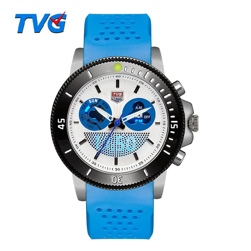 

TVG Men Outdoor Sport Digital Watch Fashion Student Multifunctional Wristwatch Women LED Watch Waterproof Relogio Masculino