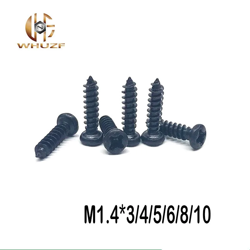 1000PCS M1.4*3/4/5/6/8/10 GB845 Galvanized black micro electronic screw cross recessed phillip round pan head self tapping screw
1000PCS M1.4*3/4/5/6/8/10 GB845 Galvanized black micro electronic screw cross recessed phillip round pan head self tapping screw