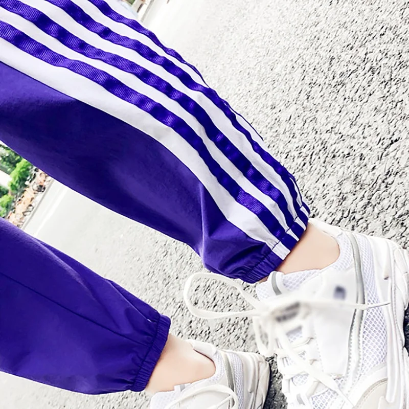 ROPALIA Fashion Casual Purple Sweatpants Pants Side-Stripe New Bottoms Women Loose Elastic Waist Sportswear Women Pants
ROPALIA Fashion Casual Purple Sweatpants Pants Side-Stripe New Bottoms Women Loose Elastic Waist Sportswear Women Pants