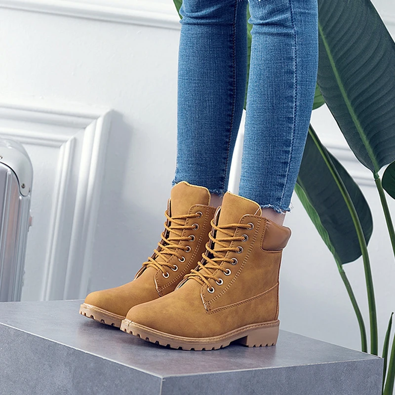 EISWELT Fashion Leather Women Boots Winter Shoes Ankle Boots for Women Ladies Casual Shoes Female Solid Fashion Women Boots
EISWELT Fashion Leather Women Boots Winter Shoes Ankle Boots for Women Ladies Casual Shoes Female Solid Fashion Women Boots