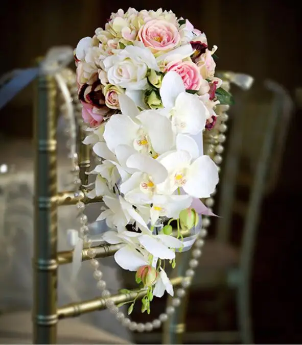 AYiCuthia 2023 Waterfall Pink white Wedding Flowers Bridal Bouquets Artificial Wedding Bouquets Rose S11
AYiCuthia 2023 Waterfall Pink white Wedding Flowers Bridal Bouquets Artificial Wedding Bouquets Rose S11