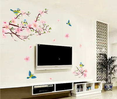 Peach blossom magpie can remove the wall TV background decoration paste PVC transparent membrane wall
Peach blossom magpie can remove the wall TV background decoration paste PVC transparent membrane wall
