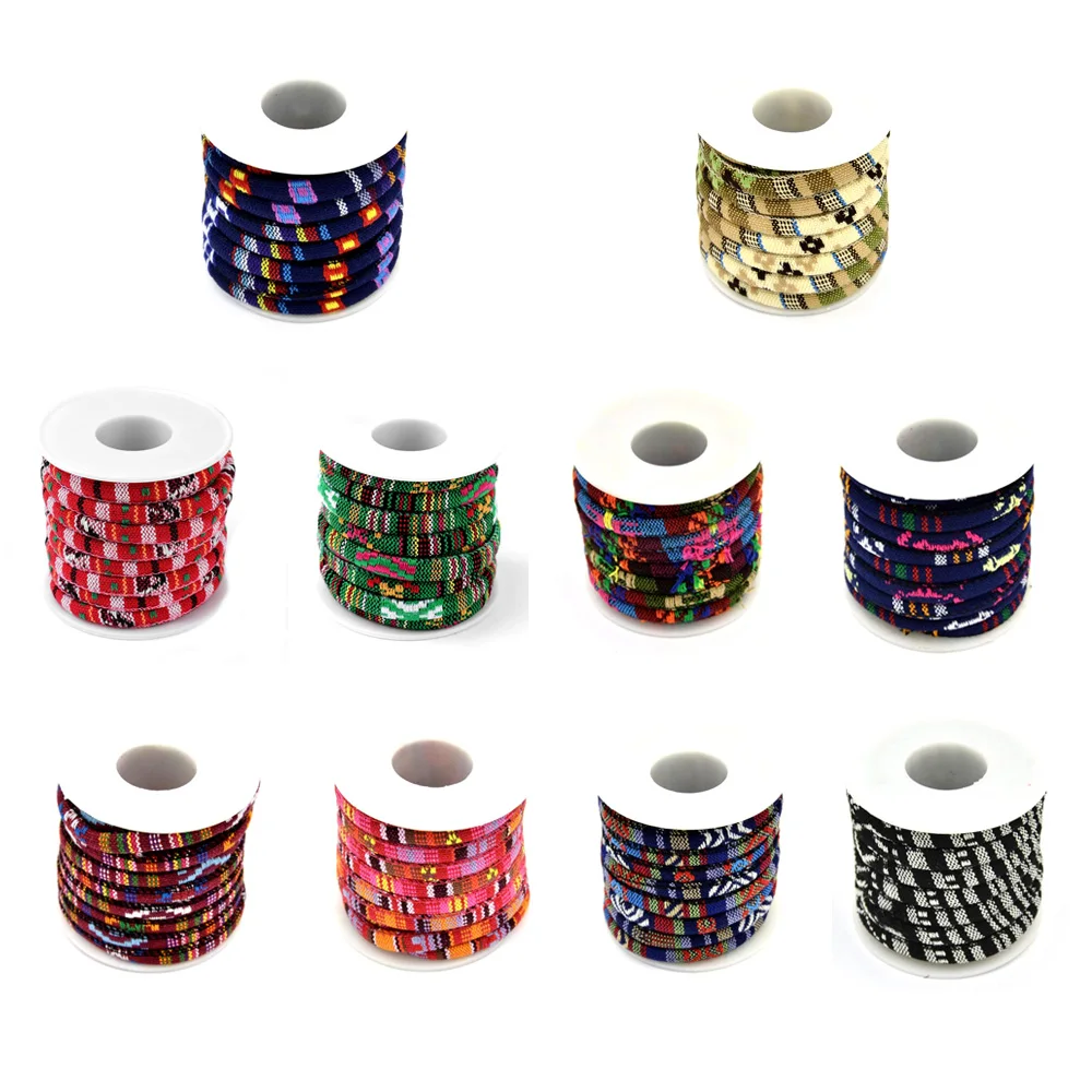 2 Rolls (5 yard/roll) 6mm National Rope Folk Style Cloth Cords String DIY Jewelry Bracelet Making Accessories Supplies
2 Rolls (5 yard/roll) 6mm National Rope Folk Style Cloth Cords String DIY Jewelry Bracelet Making Accessories Supplies