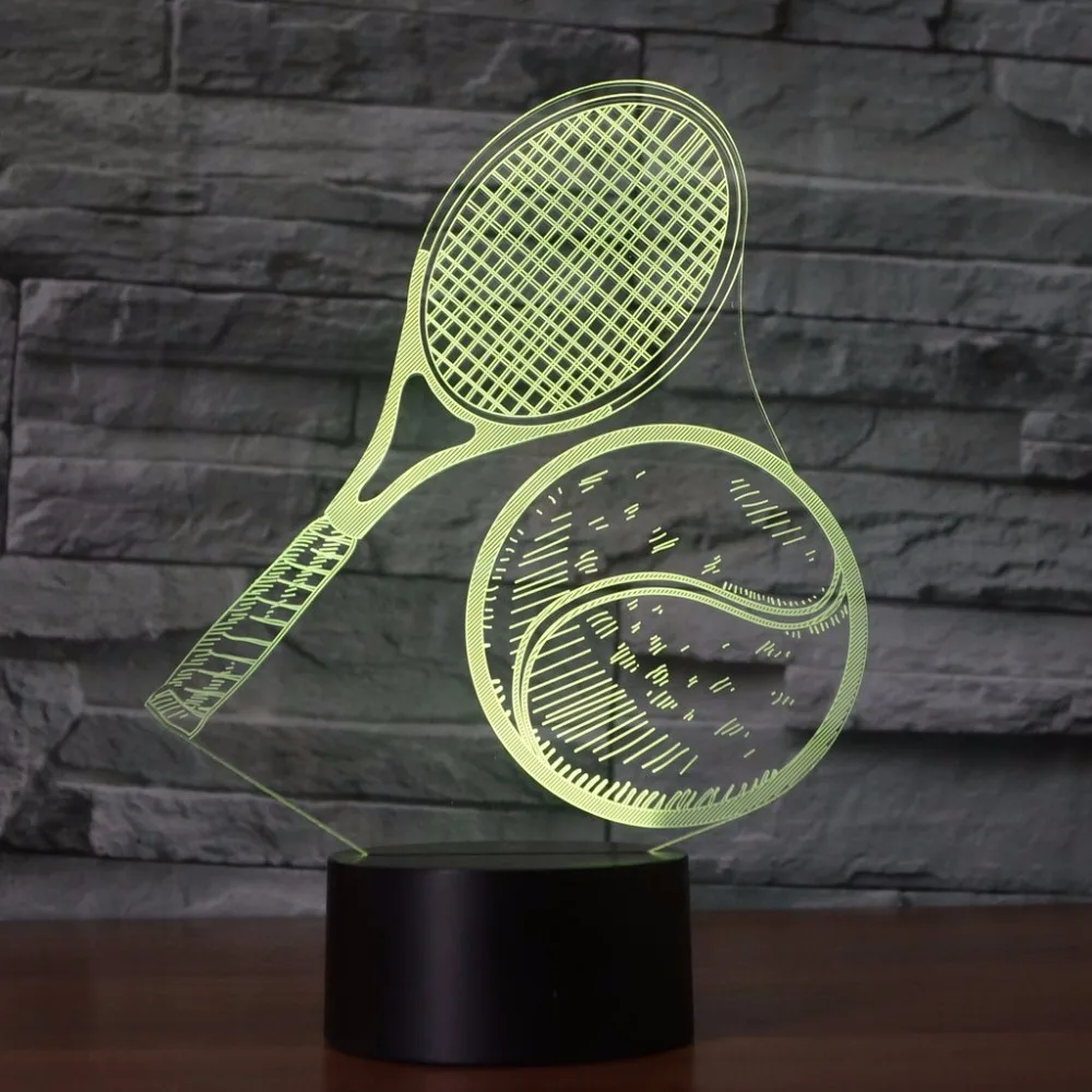 7 цветов Изменение Usb LED 3D визуальная теннисная модель ночник настольная лампа Led Декор детское спальное освещение теннисные вентиляторы подарки
7 цветов Изменение Usb LED 3D визуальная теннисная модель ночник настольная лампа Led Декор детское спальное освещение теннисные вентиляторы подарки