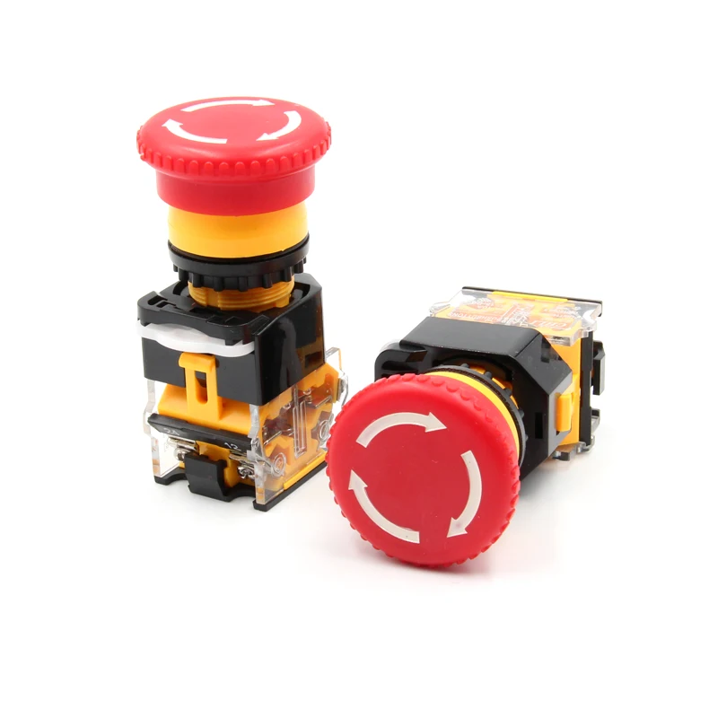 1PCS YT1752 Emergency Push Button Switch LA38-11ZS hole size 22mm Self-locking Push Switch 1NO 1NC 600V/10A
1PCS YT1752 Emergency Push Button Switch LA38-11ZS hole size 22mm Self-locking Push Switch 1NO 1NC 600V/10A