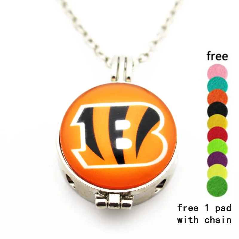 6pcs Metal Essential Oil Perfume Diffuser Floating Locket Football Cincinnati Bengals lTeam Aromatherapy Glass Pendant Necklace
6pcs Metal Essential Oil Perfume Diffuser Floating Locket Football Cincinnati Bengals lTeam Aromatherapy Glass Pendant Necklace