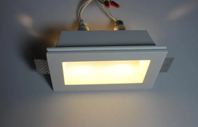 LED Recessed gypsum light, plaster spotlight, Pure white trimless down lamp, indoor lamp with GU10 bulb, 5W, LED spot fixture
LED Recessed gypsum light, plaster spotlight, Pure white trimless down lamp, indoor lamp with GU10 bulb, 5W, LED spot fixture