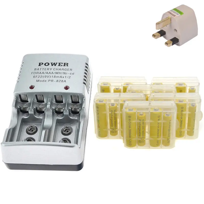 12x AAA Battery 1800mAh+ 12x AA 2800mAh+6x battery case+1x Charger 1.2V NI-MH Rechargeable
12x AAA Battery 1800mAh+ 12x AA 2800mAh+6x battery case+1x Charger 1.2V NI-MH Rechargeable