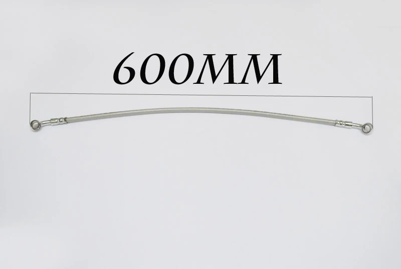 Brand new 100% 600MM MOTORCYCLE MADE STAINLESS STEEL BRAKE LINES HOSES 10MM caliber Clutch modification Universal 
Brand new 100% 600MM MOTORCYCLE MADE STAINLESS STEEL BRAKE LINES HOSES 10MM caliber Clutch modification Universal