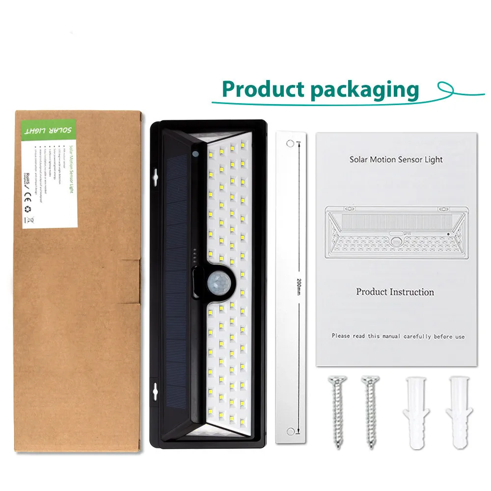 66 LED Solar Lights Outdoor Motion Sensor Light Wireless Waterproof IP65 Security Solar Lamp Front Door Emergency Lights
66 LED Solar Lights Outdoor Motion Sensor Light Wireless Waterproof IP65 Security Solar Lamp Front Door Emergency Lights