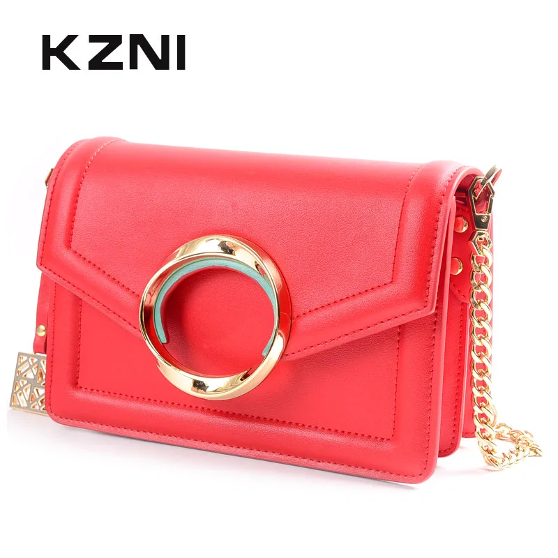KZNI Real Leather Ladies Purse and Handbags for Girls Women Handbag Genuine Leather Bag Chain Day Clutches Sac a Main 9097
KZNI Real Leather Ladies Purse and Handbags for Girls Women Handbag Genuine Leather Bag Chain Day Clutches Sac a Main 9097