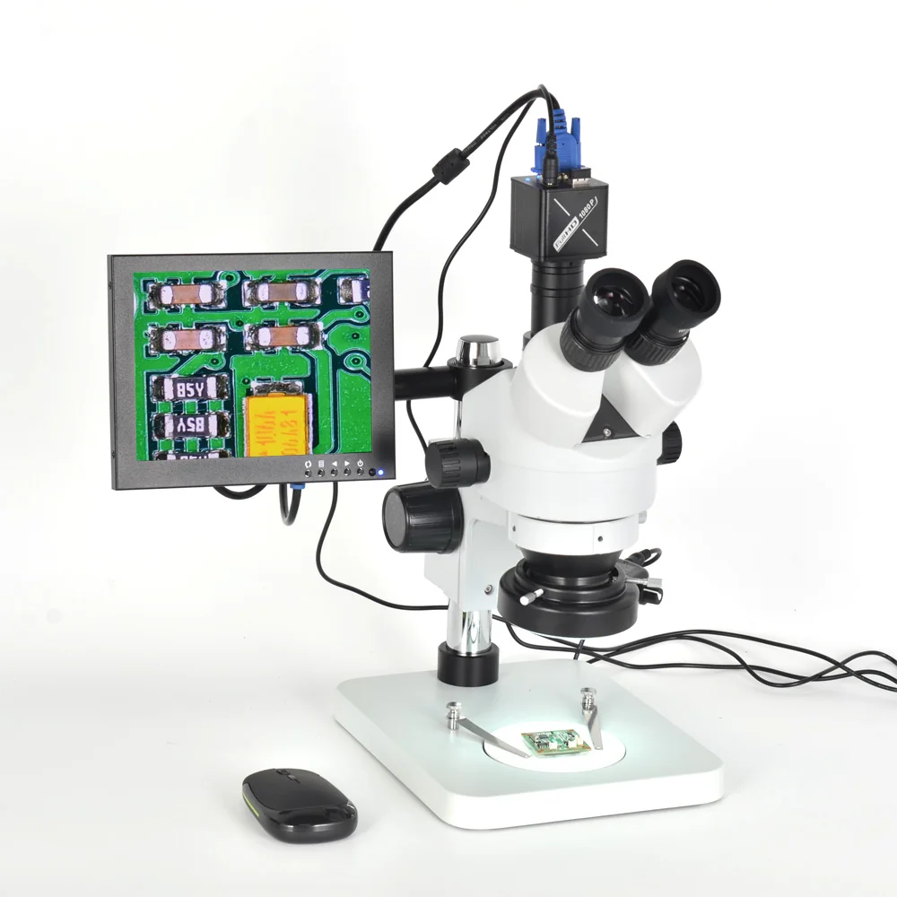 7X-45X Trinocular Zoom Stereo Microscope+VGA 1080P Industry Microscope Camera+8 inch HD HDMI LCD Monitor Microscope Accessories
7X-45X Trinocular Zoom Stereo Microscope+VGA 1080P Industry Microscope Camera+8 inch HD HDMI LCD Monitor Microscope Accessories