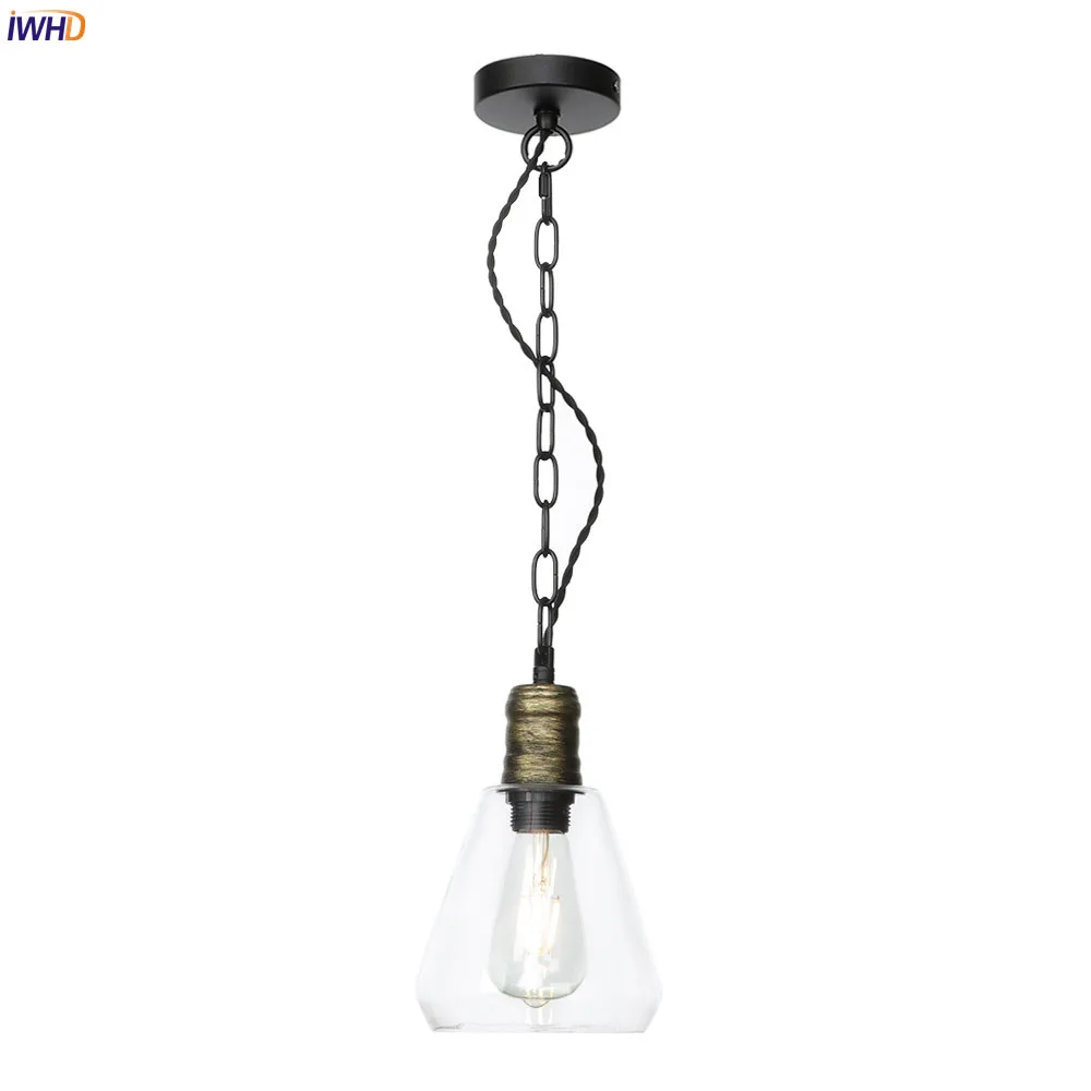 IWHD Creative Iron Chain Pendant Lights LED Industrial Loft Hanging Lamp Glass Hanglamp Retro Fixtures For Home Lighting
IWHD Creative Iron Chain Pendant Lights LED Industrial Loft Hanging Lamp Glass Hanglamp Retro Fixtures For Home Lighting
