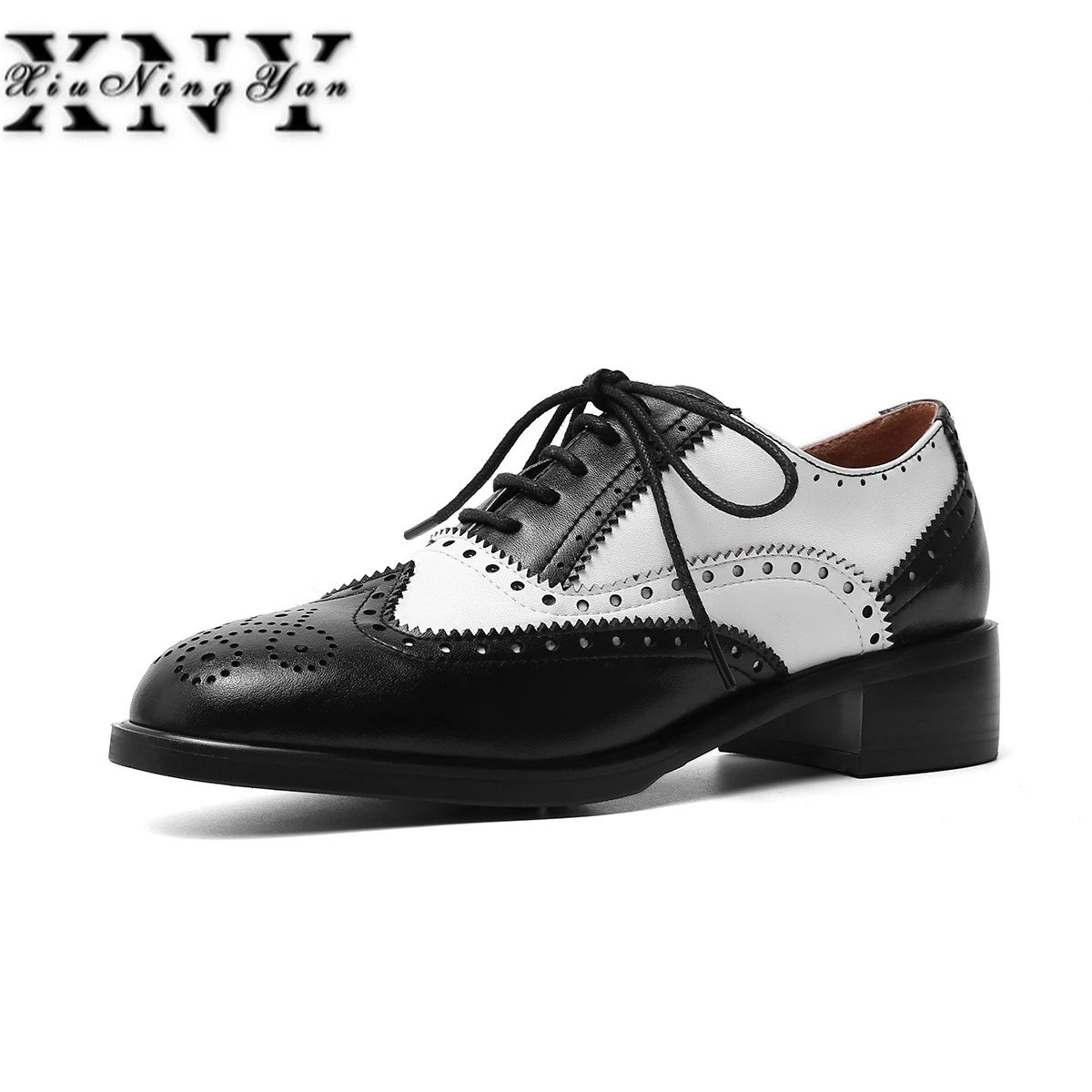 Genuine Leather Women Oxford Shoes Handmade Woman Flats Vintage Retro Lace Up Brogues Black Casual Sneakers Flat Shoes for Women
Genuine Leather Women Oxford Shoes Handmade Woman Flats Vintage Retro Lace Up Brogues Black Casual Sneakers Flat Shoes for Women