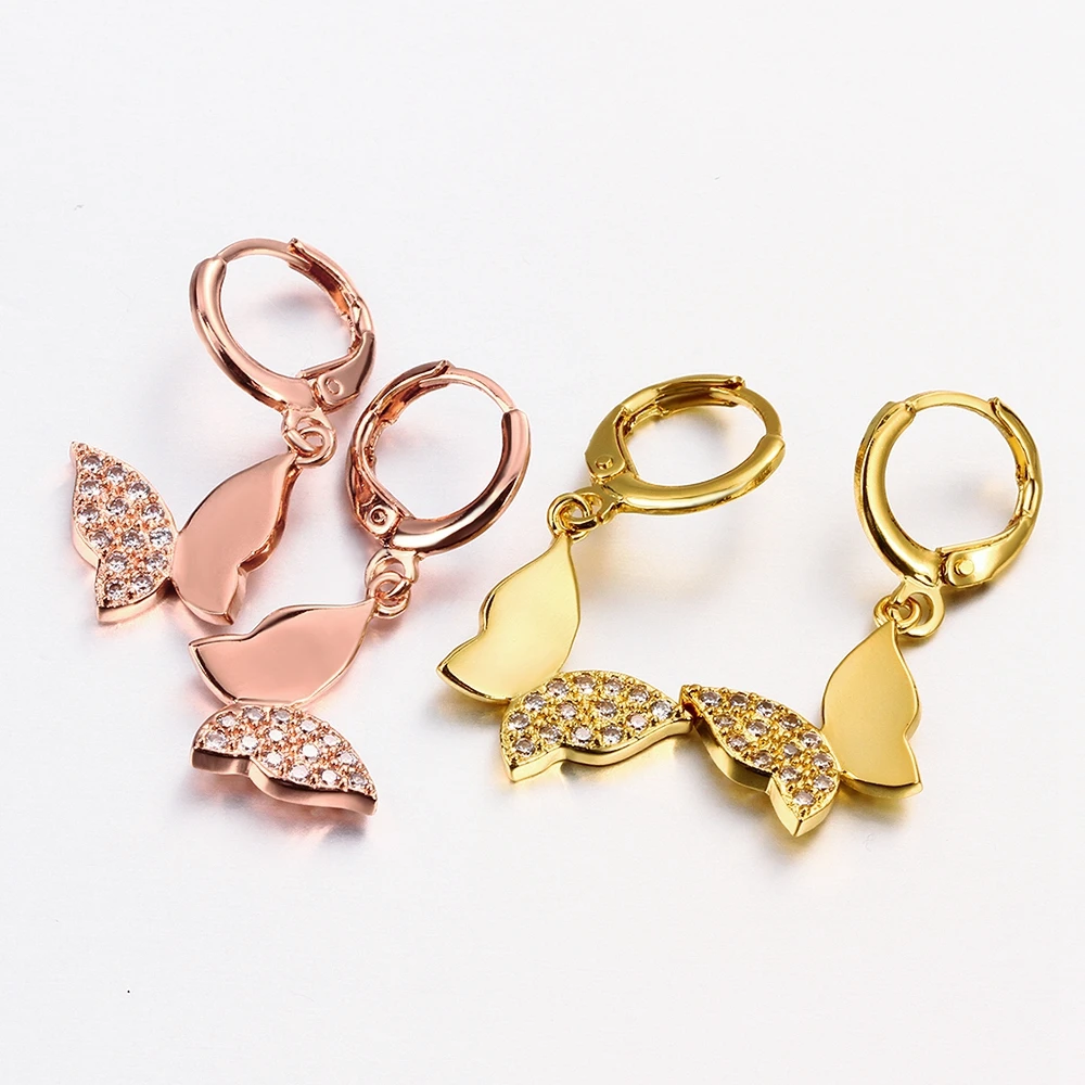 Ayowei Graceful Jewelry Crystal white zircon butterfly shaped pendant rose gold Earrings for Women Drop Earrings JE1186A
Ayowei Graceful Jewelry Crystal white zircon butterfly shaped pendant rose gold Earrings for Women Drop Earrings JE1186A