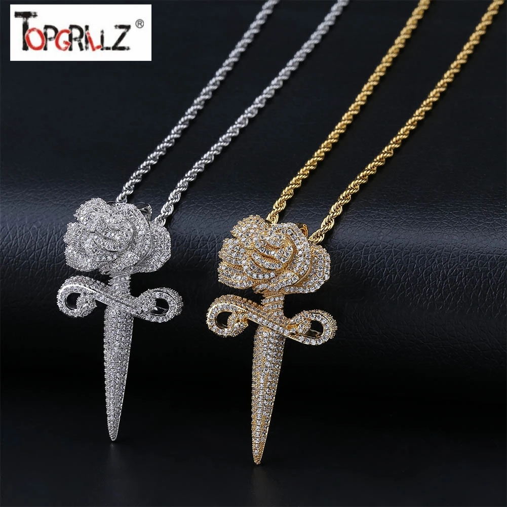New Fashion Iced Out Flower Pendant Necklace With Tennis Chain Bling Hip Hop Gold Silver Color Mens/Women Charm Chain Jewelry
New Fashion Iced Out Flower Pendant Necklace With Tennis Chain Bling Hip Hop Gold Silver Color Mens/Women Charm Chain Jewelry