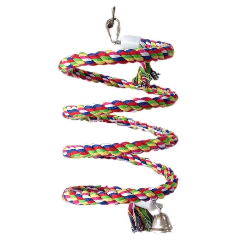 New 160cm Long Parrot Bird Toys Pet Bird Parrot Standing Rope Bird Cage Decoration Climbing Toy Parrot Bird Cage Toys Rope Bell
New 160cm Long Parrot Bird Toys Pet Bird Parrot Standing Rope Bird Cage Decoration Climbing Toy Parrot Bird Cage Toys Rope Bell