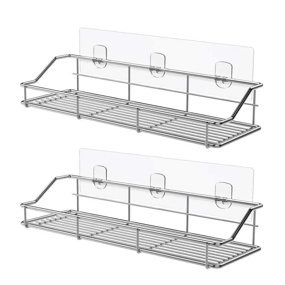 2pcs 304 Stainless Steel Kitchen Bathroom Toilet Shelf Wall Mount Shower Adhesive Pad No Drill Organizer Shampoo Holder Rack
2pcs 304 Stainless Steel Kitchen Bathroom Toilet Shelf Wall Mount Shower Adhesive Pad No Drill Organizer Shampoo Holder Rack