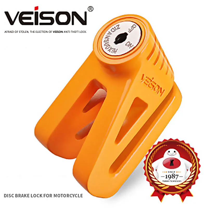 VEISON Motorcycle Zinc Alloy Scooter/Bike Disc Brake Lock Safety Anti-Theft Accessories Padlock DX7 | Автомобили и мотоциклы