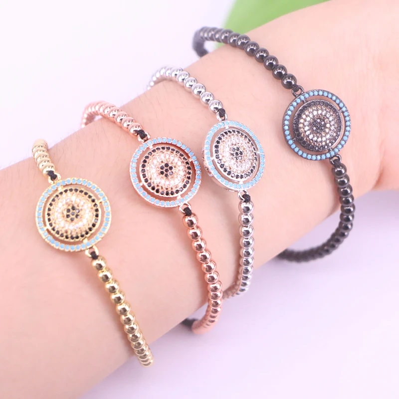 Trendy 10Pcs New Style Micro Pave CZ Round Connector & Copper Beads Braiding Macrame Adjustable Men Women Jewelry
Trendy 10Pcs New Style Micro Pave CZ Round Connector & Copper Beads Braiding Macrame Adjustable Men Women Jewelry