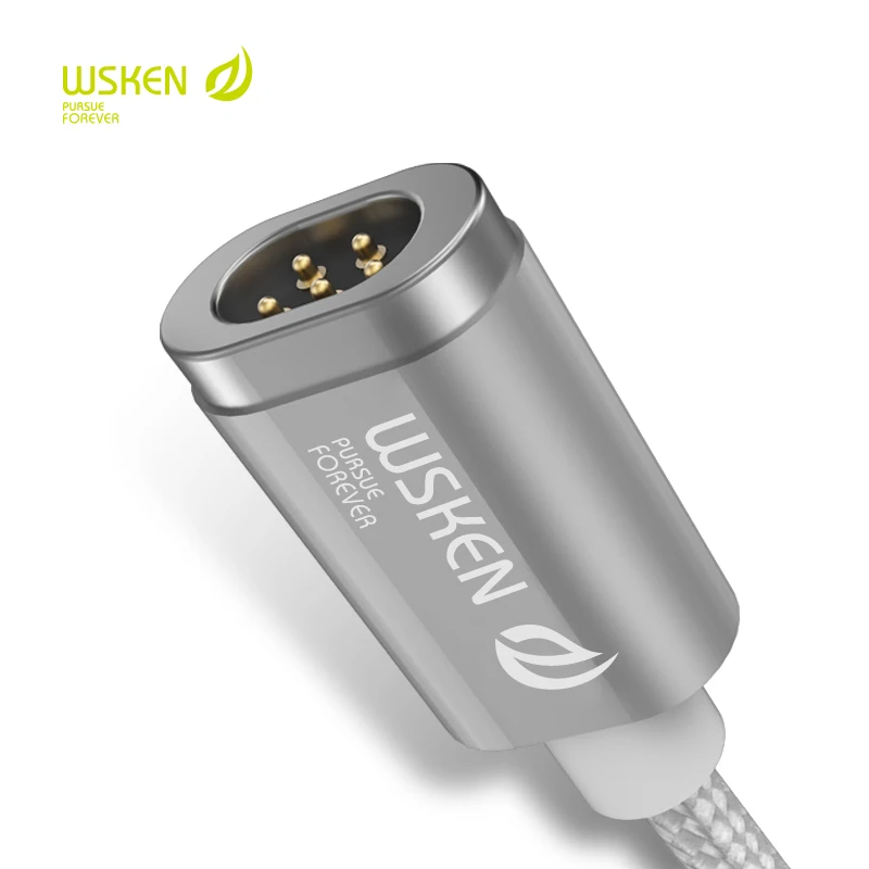 Mini 2 Wsken Micro USB Магнитный зарядный кабель металлический плетеный провод для Android |