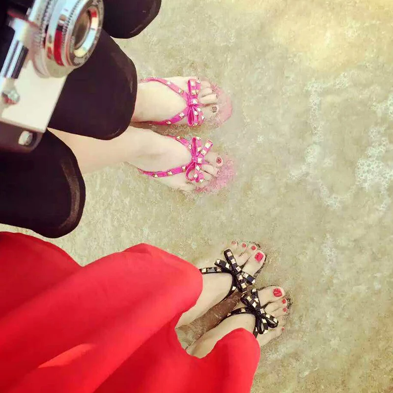Koovan Women Slipper 2018 New Flats Beach Flip Flops Summer Rivet Bow Women's Ladies Shoes Sandals Plastic Shoes Woman Girls
Koovan Women Slipper 2018 New Flats Beach Flip Flops Summer Rivet Bow Women's Ladies Shoes Sandals Plastic Shoes Woman Girls