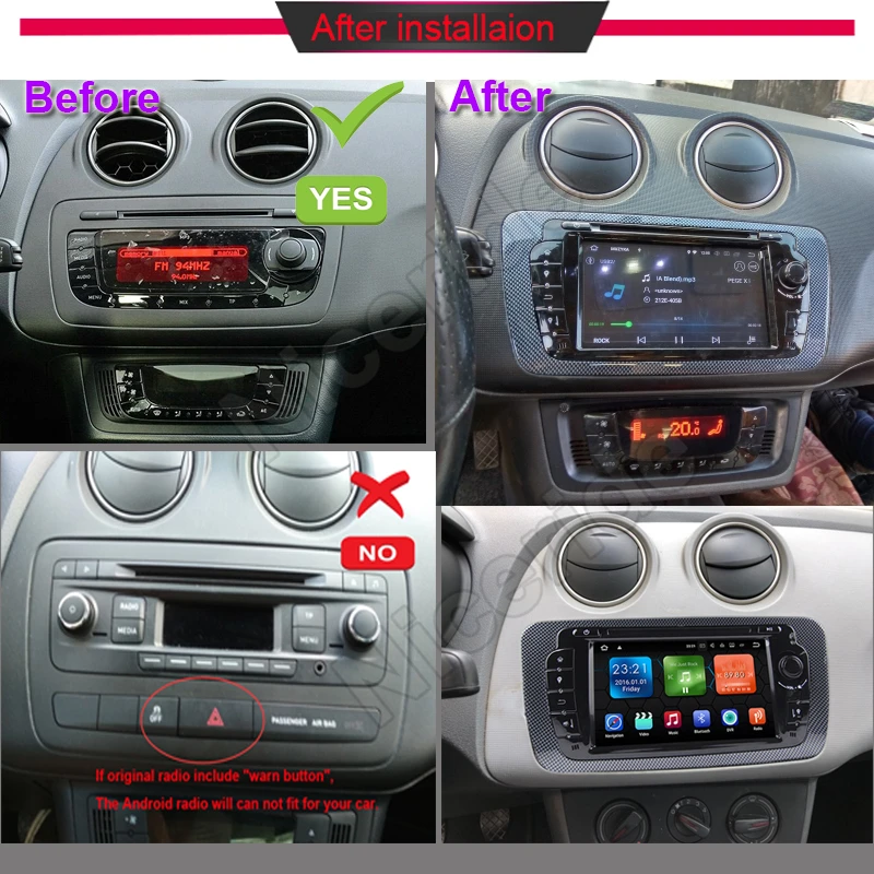Автомагнитола 2 Din для Seat Ibiza 6j 2009 2010-2013 Android 10 0 8 мультимедийный плеер аудио