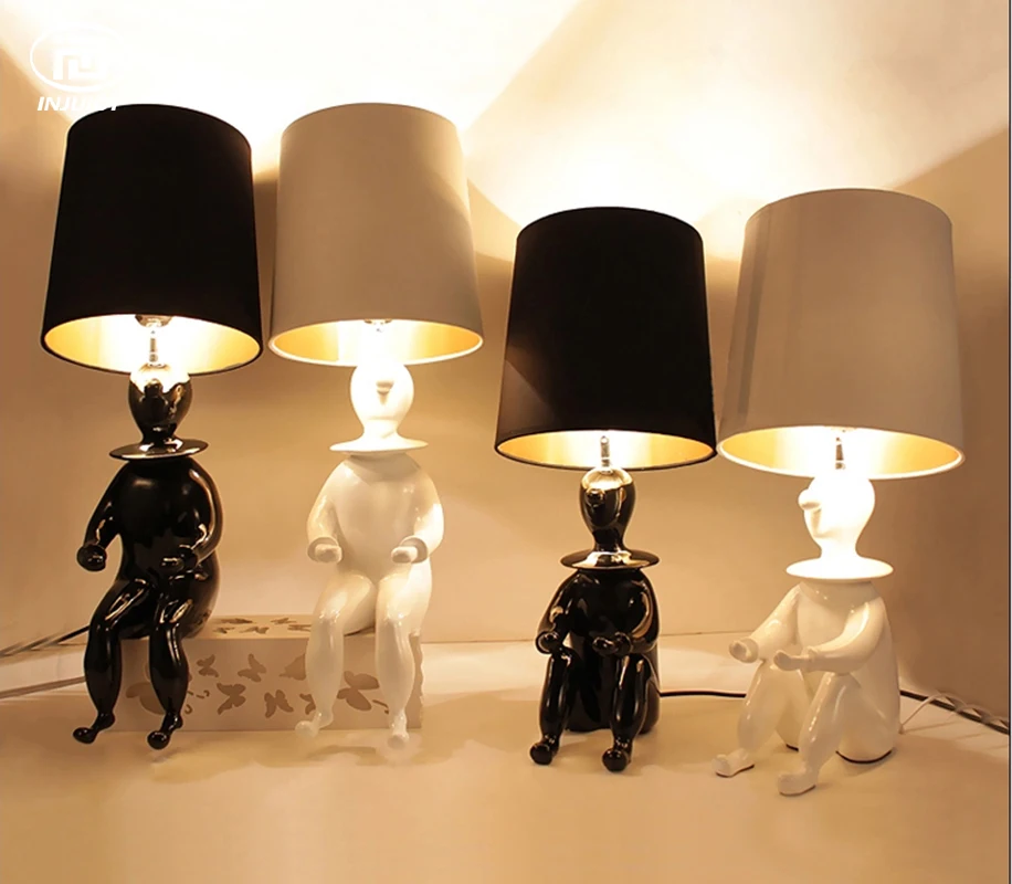 European Style Bedroom Bedside Human-like Table Lamp Hotel Guest Decorative Resin Desk Lights Study Eye Protection Night Light
European Style Bedroom Bedside Human-like Table Lamp Hotel Guest Decorative Resin Desk Lights Study Eye Protection Night Light