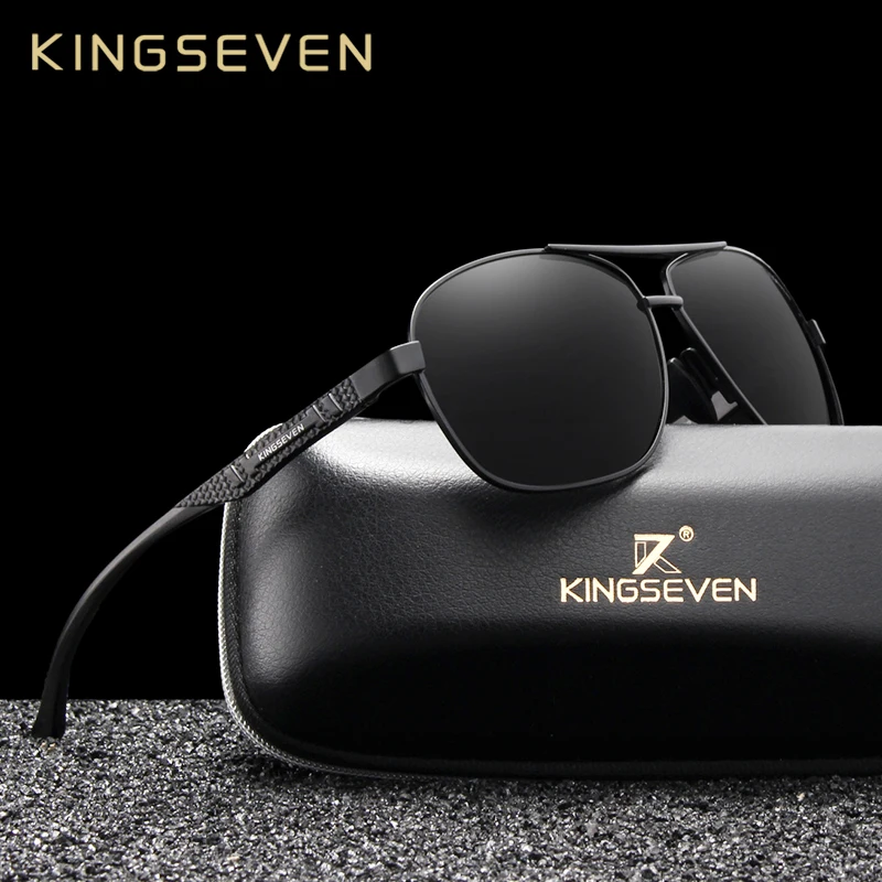 KINGSEVEN 2023 Брендовые мужские алюминиевые солнцезащитные очки поляризованные UV400