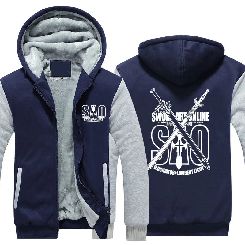 Anime Thicken Hoodie Coat Sword Art Online SAO Cosplay Jacket Sweatshirts Nice Top Clothing MEN WOMEN
Anime Thicken Hoodie Coat Sword Art Online SAO Cosplay Jacket Sweatshirts Nice Top Clothing MEN WOMEN