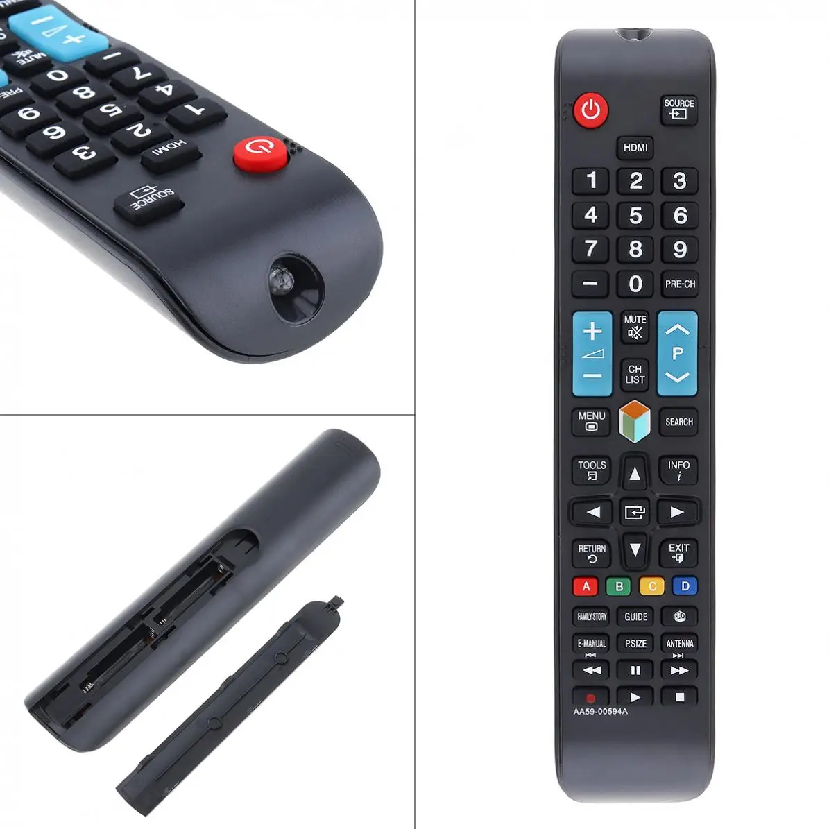 Replaced Remote Control AA59-00594A Support 2xAAA Batteries with Long Transmission Distance for Samsung Smart 3D LCD LED HDTV TV
Replaced Remote Control AA59-00594A Support 2xAAA Batteries with Long Transmission Distance for Samsung Smart 3D LCD LED HDTV TV