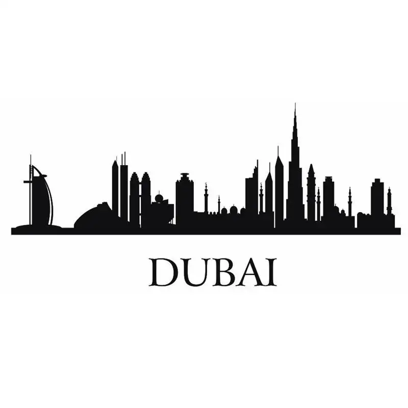 DUBAI City Decal Wall Sticker Vinyl Stickers Decor Mural Art Living Room Home Decoration Landmark Skyline Wall Decal
DUBAI City Decal Wall Sticker Vinyl Stickers Decor Mural Art Living Room Home Decoration Landmark Skyline Wall Decal