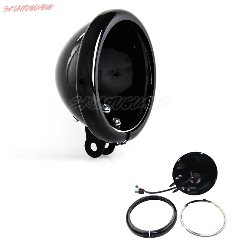 1PCS Black 5.75 Inch Motorcycle Headlight Housing Bucket 5 3/4" Headlight Holder Trim Ring Mounting Housing Bucket for Har-ley
1PCS Black 5.75 Inch Motorcycle Headlight Housing Bucket 5 3/4" Headlight Holder Trim Ring Mounting Housing Bucket for Har-ley